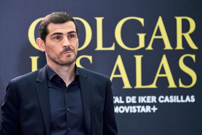 MADRID, SPAIN - NOVEMBER 18: Iker Casillas attends Colgar Las Alas photocall at the Movistar Studios on November 18, 2020 in Madrid, Spain. (Photo by Carlos Alvarez/Getty Images)