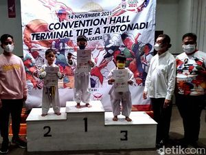 Cucu Jokowi Jan Ethes Juara Kompetisi Taekwondo