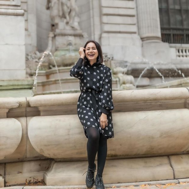 Gaya santai Rossa ketika liburan