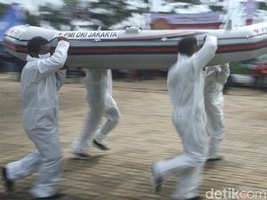 Momen PMI Gelar Simulasi Penanganan Bencana La Nina