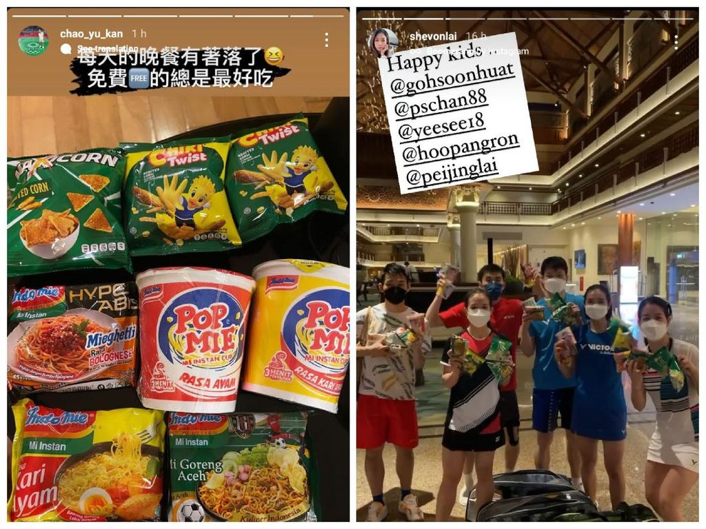 Atlet Bulutangkis Indonesia Open Kegirangan Disuguhi Banyak Indomie Atlet Bulutangkis Indonesia Open Kegirangan Disuguhi Banyak Indomie