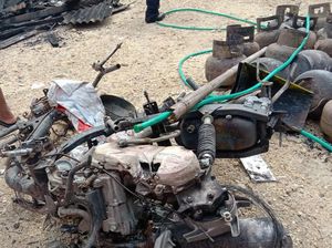 Kebakaran 2 Toko di Klaten, SPBU Mini-Mobil Ludes