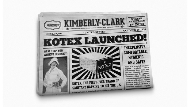 Koran yang memuat rilisnya Kotex/Bdworkshop.com Perilisan Kotex