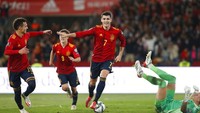 Spanyol juga mengunci tiket ke Piala Dunia 2020. Tim besutan Luis Enrique menjadi juara Grup B. (Foto: AP/Angel Fernandez)