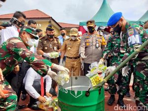 Dimusnahkan, 62 Kg Sabu Selundupan dari Malaysia Direbus Air Mendidih