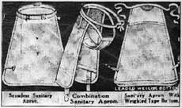 Sanitary apron/Mum.org Pembalut berbentuk celemek cukup populer di abad 17-an