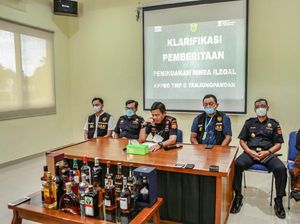 1.021 Dus Miras Ilegal Diamankan Bea Cukai Tanjung Pandan & Sumbagtim