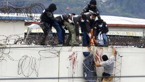 Baku Tembak Geng Narkoba Tewaskan 68 Napi di Penjara Ekuador