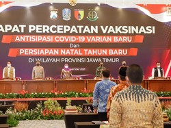 Khofifah Imbau Kepala Daerah Antisipasi Lonjakan COVID-19 Jelang Nataru