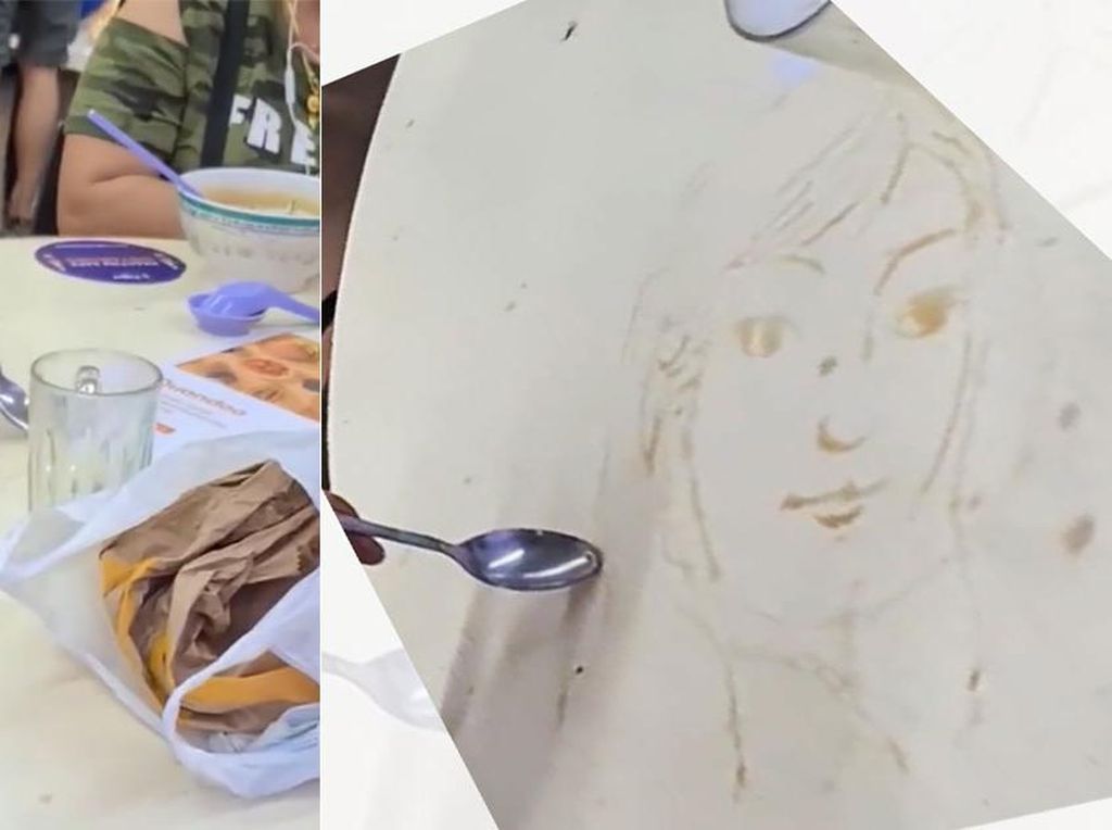 Keren! Kakek Ini Lukis Wajah Orang di Food Court Pakai Tumpahan Kopi Keren! Kakek Ini Lukis Wajah Orang di Food Court Pakai Tumpahan Kopi