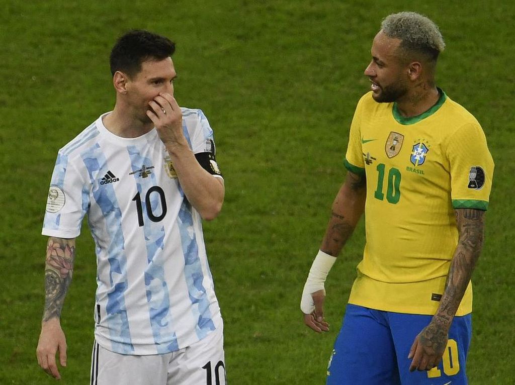 Argentina Vs Brasil: Messi Dipastikan Main, Neymar Absen