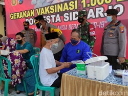 Vaksinasi Lansia di Sidoarjo Terus Digenjot Kejar Target