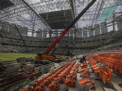 Terkini! JIS Mulai Pasang Bangku Penonton