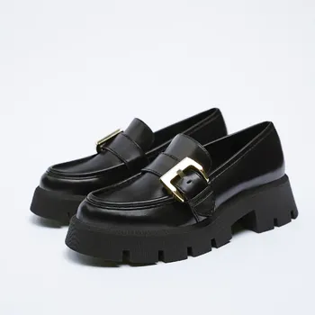 Zara - TRACK SOLE LOAFERS WITH BUCKLE