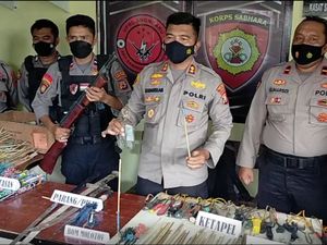 3 Pelaku Tawuran di Makassar Diciduk, Ratusan Anak Panah Disita!