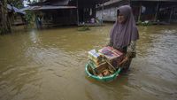 Kabupaten Hulu Sungai Tengah Masih Terendam Banjir