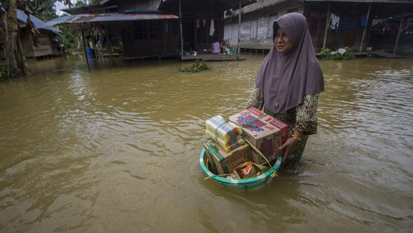 Kabupaten Hulu Sungai Tengah Masih Terendam Banjir