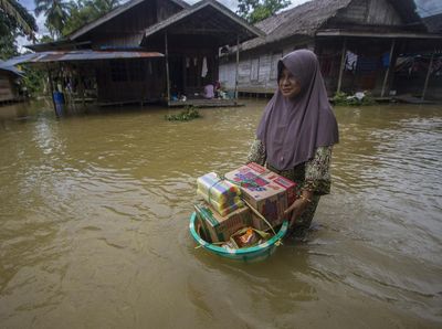 Kabupaten Hulu Sungai Tengah Masih Terendam Banjir