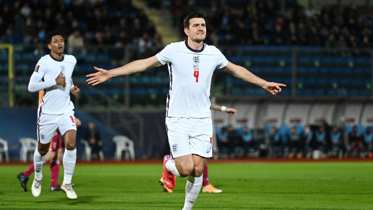 Harry Maguire jadi bek tersubur Timnas Inggris. (Foto: Getty Images/Alessandro Sabattini)