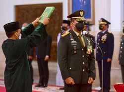 Momen Pelantikan Panglima TNI Jenderal Andika Perkasa