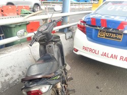 Aksi Pemotor di Tol Semanggi: Masuk dari Tangerang Berujung Ditilang
