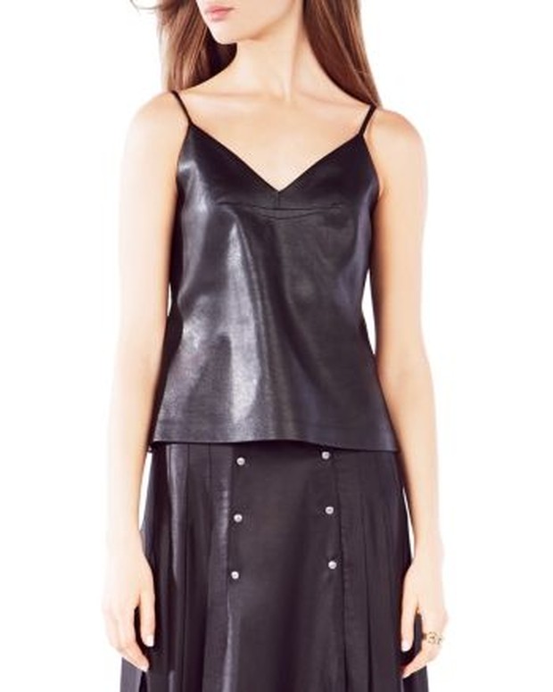 Pakailah faux leather camisole
