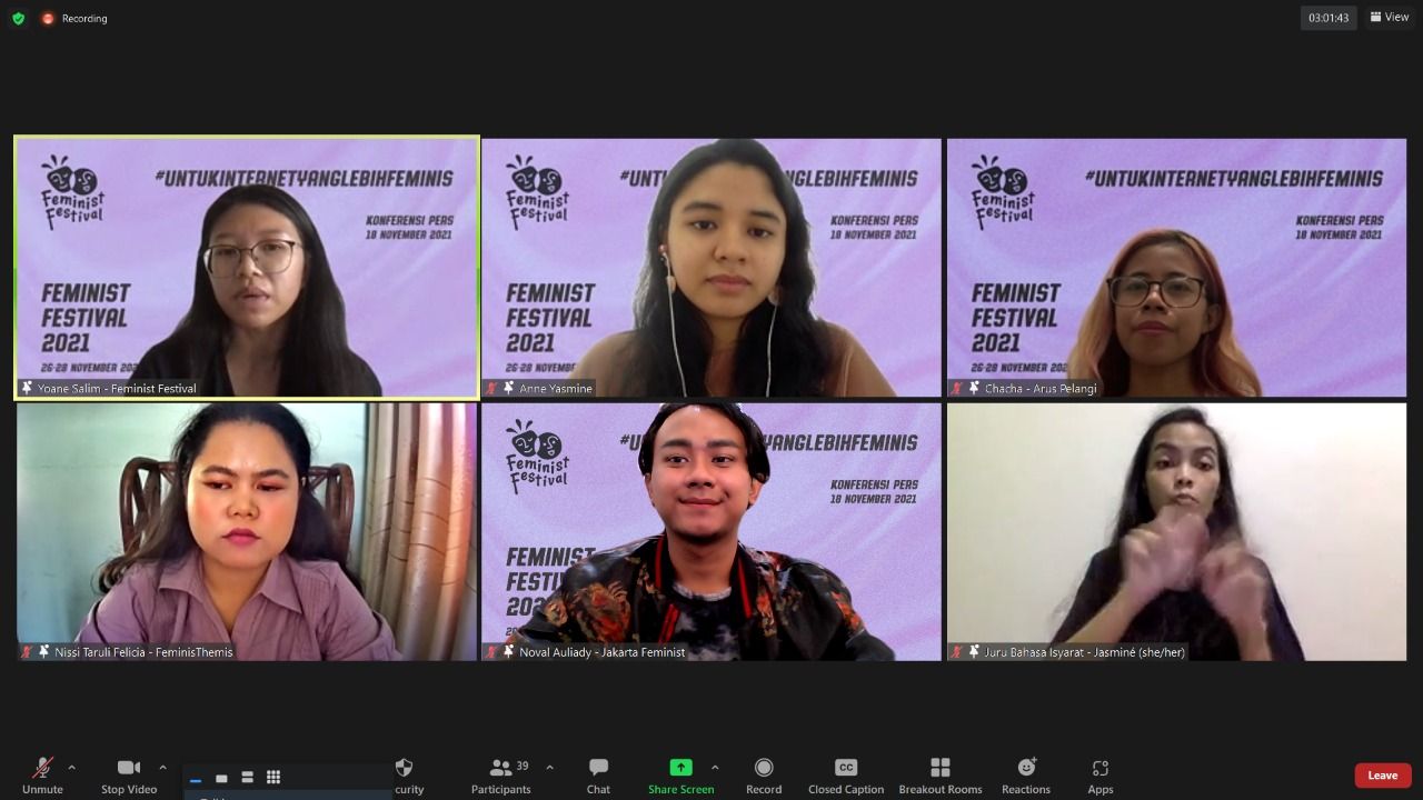 Konferensi Pers Feminist Festival 2021