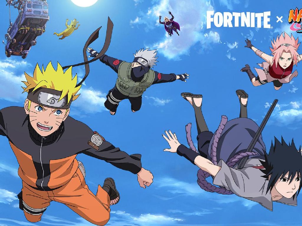 Fortnite X Naruto, Suguhkan Skin Keren dan Seluruh Karakter di Tim 7