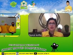 Nurul Arifin Apresiasi Peserta Kompetisi Film Pendek Golkar Jatim