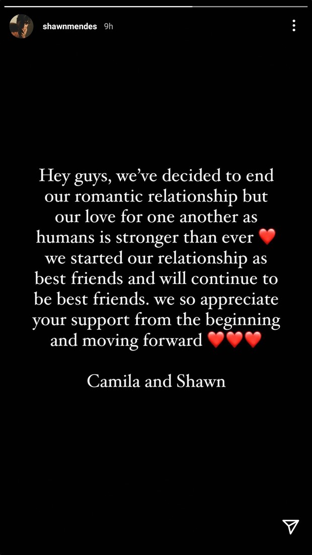 Instastory Shawn Mendes