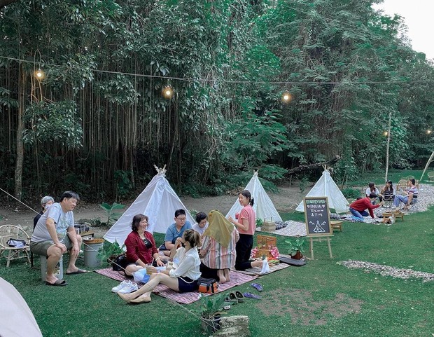 Tempat nongkrong bernama Camp Coffee & Nature yang ada di Jogja.