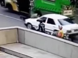 Saling Lapor Pengemudi Vs Satpam Ditabrak di Medan