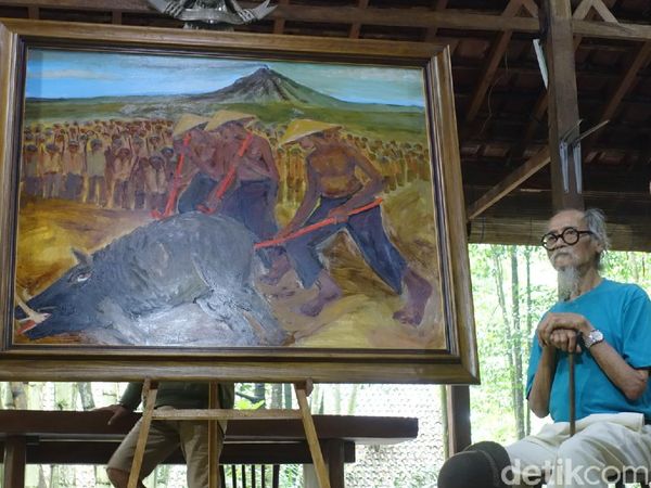 Di Balik Lukisan Berburu Celeng Djoko Pekik