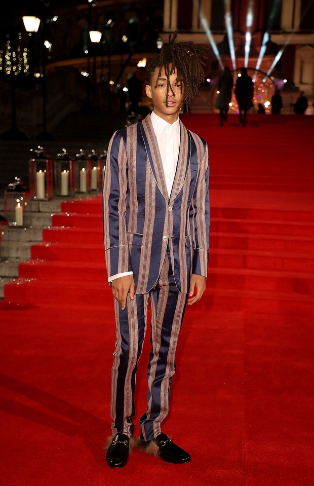 Foto: pinterest.com/gucci Jaden Smith mengenakan setelan jas Gucci/