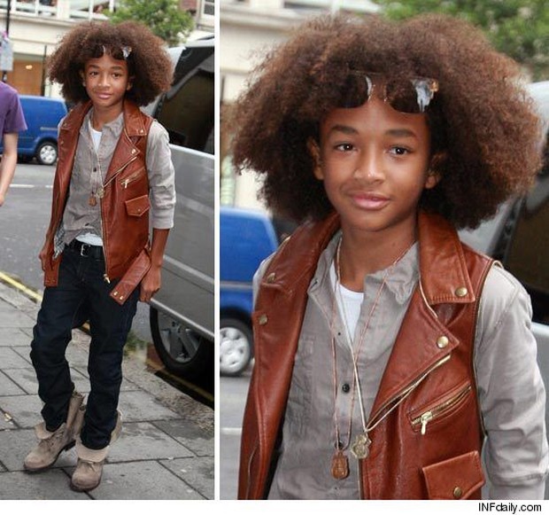 Foto: pinterest.com/TMZ Jaden Smith dengan gaya rambut afro/