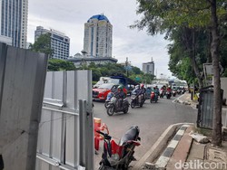 detikcom Do Your Magic: Galian Jl Gatsu BPJS Ketenagakerjaan Bikin Macet