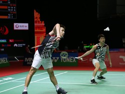 Derby Ganda Putra Indonesia Masters 2021: The Minions ke Semifinal!