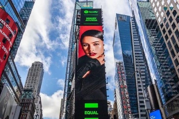 Maudy Ayunda menjadi cover playlist Equal di Spotify pada September 2021/Foto: Instagram.com/Maudyayunda