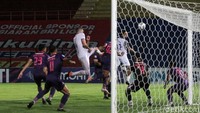 Kedudukan imbang, Arema FC meningkatkan serangan dan berbuah gol tandukan yang dicetak oleh Farisi pada menit ke-43 merubah skor menjadi 1-2. Menjelang turun minum Febrian Putra menambah keunggulan Arema FC menjadi 1-3.