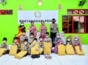 Gelar Baksos, Ketum Bhayangkari Puji Bripka Nur Ali Asuh Ratusan Anak Yatim