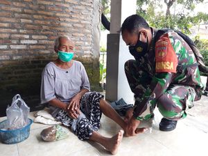 Vaksinasi COVID-19 Lansia di Boyolali Bonus Pijat