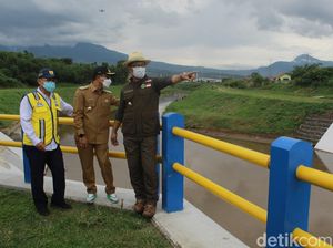 Tinjau Floodway Cisangkuy, RK: Tahun Depan Banjir Tinggal 70 Hektare