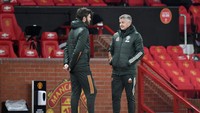 Bisa dibilang Carrick adalah salah satu orang kepercayaan Ole di MU. (Foto: Getty Images/Pool)
