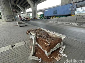 Pot Tanaman di Tanjung Priok Ini Dicuekin sampai Rusak Pot Tanaman di Tanjung Priok Ini Dicuekin sampai Rusak