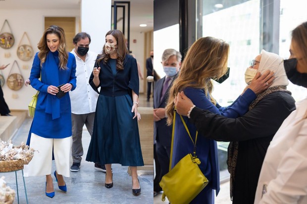 Ratu Yordania dengan Tas dari Loewe Ratu Yordania dengan Tas dari Loewe