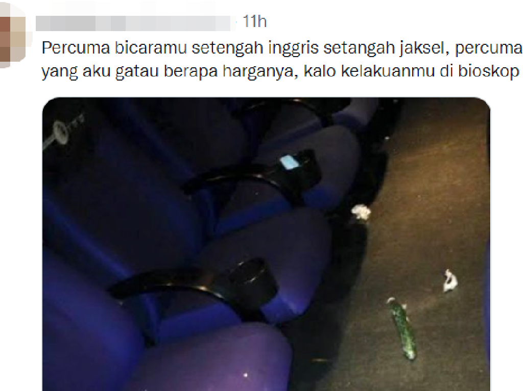 Viral Foto Sampah Mentimun di Bioskop, Ini Faktanya Viral Foto Sampah Mentimun di Bioskop, Ini Faktanya