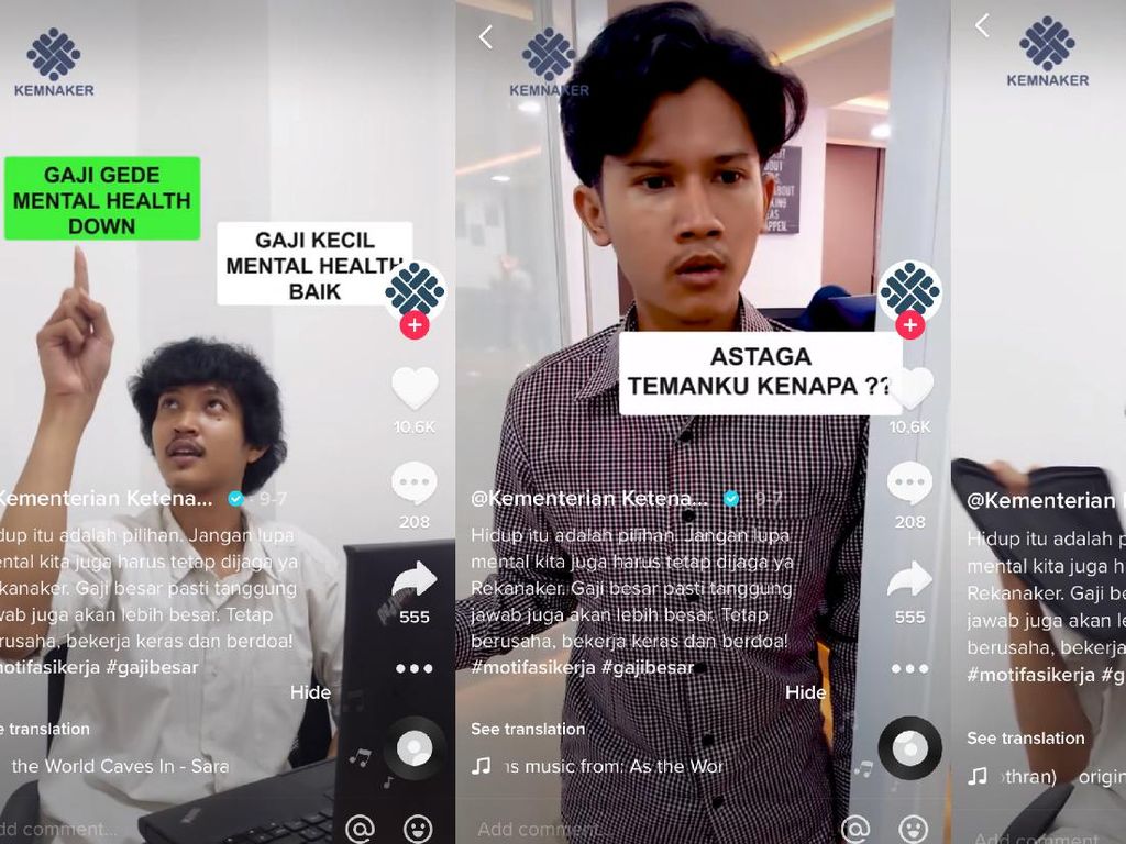Viral TikTok Kemnaker Soal Gaji Vs Mental Health, Ini Kata Psikolog Viral TikTok Kemnaker Soal Gaji Vs Mental Health, Ini Kata Psikolog