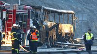 Penampakan Bus Maut yang Tewaskan 45 Orang di Bulgaria
