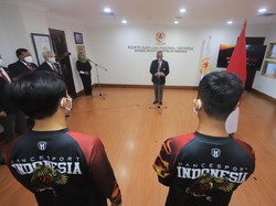 KONI Pusat Lantik Pengurus Dancesport, Lepas Atletnya ke Kejuaraan Dunia