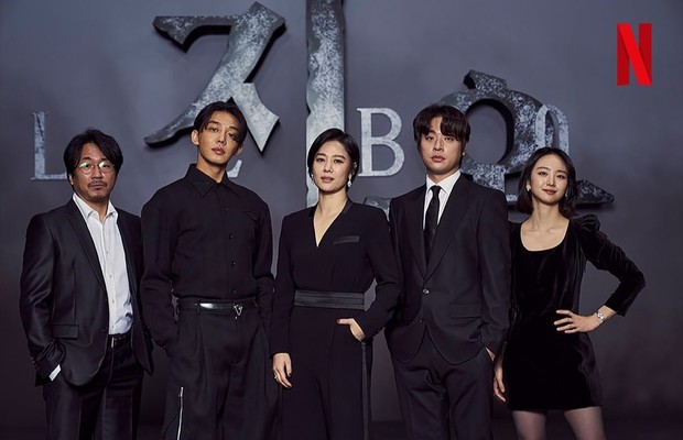 Press conference serial Hellbound/Foto: Instagram.com/netflixkr Press conference serial Hellbound